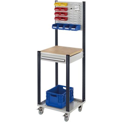 Kappes Mobile Arbeitsstation RAL 7035/7016 B500 mm 1 Schublade Schlitzplatte (5303.00.2124) Kappes Mobile Arbeitsstation RAL 7035/7016 B500 mm 1 Schublade Schlitzplatte (5303.00.2124)