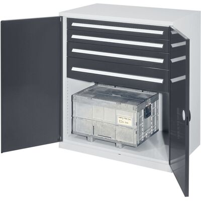 Kappes Schwerlastbeistellschrank Mod. 62 RAL 7035/7016 Doppelwandtüren mit Ausstattung (1471.03.2024) Kappes Schwerlastbeistellschrank Mod. 62 RAL 7035/7016 Doppelwandtüren mit Ausstattung (1471.03.2024)