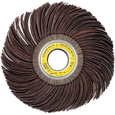 Klingspor MM 650 Schleifmopräder LS 309 JF, 250 x 100 x 43,1 mm Korn 120 (2740) Klingspor MM 650 Schleifmopräder LS 309 JF, 250 x 100 x 43,1 mm Korn 120 (2740)