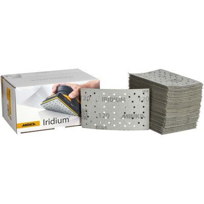 Mirka Schleifmittel IRIDIUM - 81x133mm, Körnung 120, 100 stk Mirka Schleifmittel IRIDIUM - 81x133mm, Körnung 120, 100 stk