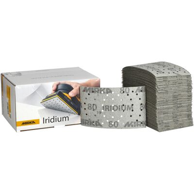 Mirka Schleifmittel IRIDIUM - 81x133mm, Grip 54T, Körnung 80 - Schleifmittel Mirka Schleifmittel IRIDIUM - 81x133mm, Grip 54T, Körnung 80 - Schleifmittel