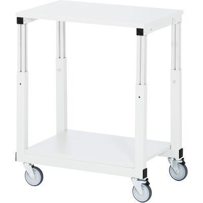 Rau Tischwagen Serie E, B700 x T500 x H650-1000mm, Melamin-Platte 22mm (E-TW-0700-500M.12) Rau Tischwagen Serie E, B700 x T500 x H650-1000mm, Melamin-Platte 22mm (E-TW-0700-500M.12)