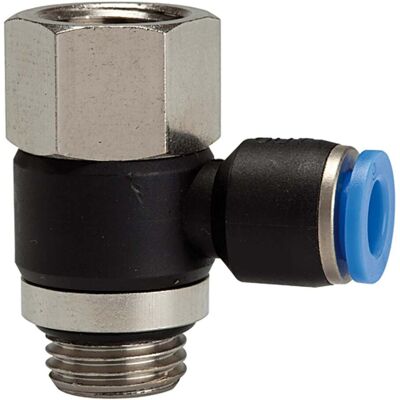 Riegler L-Steckverschraubung »Blaue Serie « drehbar, M5 i./a., max.15 Ø6mm (221.005-6) Riegler L-Steckverschraubung »Blaue Serie « drehbar, M5 i./a., max.15 Ø6mm (221.005-6)