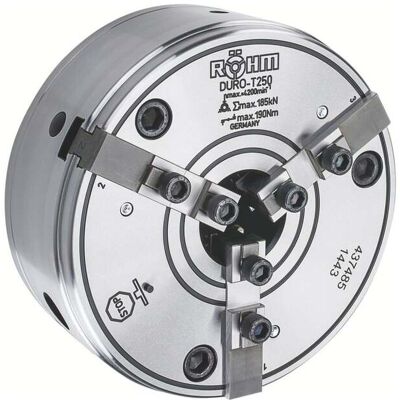 RÖHM DURO-T 125, 3-Backen, Zylindrische Zentrieraufn (437482) RÖHM DURO-T 125, 3-Backen, Zylindrische Zentrieraufn (437482)