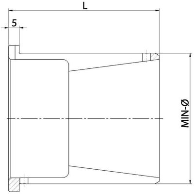 RÖHM R-Hülse KFR-01 SPK0 GL 40, D:24,7 (1015723) RÖHM R-Hülse KFR-01 SPK0 GL 40, D:24,7 (1015723)