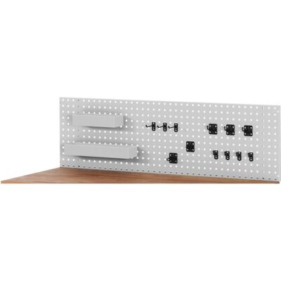 STIER Lochplatte BxTxH 750x15x450mm inkl. 12-teiligem Werkzeuhhalterset und 2 Ablagekästen (905402) STIER Lochplatte BxTxH 750x15x450mm inkl. 12-teiligem Werkzeuhhalterset und 2 Ablagekästen (905402)