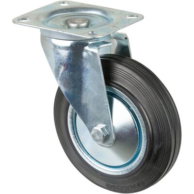 BS Rollen Transportrolle L400.B55.181 Lenkrolle, Raddurchmesser 180 mm,) BS Rollen Transportrolle L400.B55.181 Lenkrolle, Raddurchmesser 180 mm,)