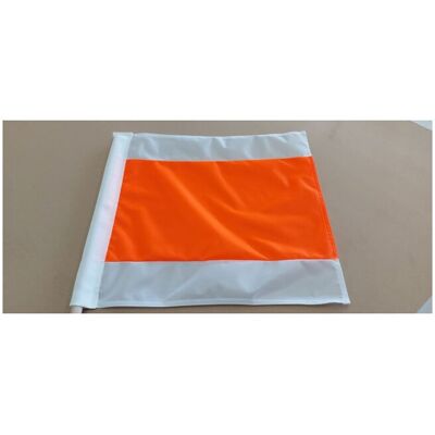 Warnflagge 75x75cm mit Holzstiel 100cm ; Hoffschmidt Werbeflaggen (4053569873178) Warnflagge 75x75cm mit Holzstiel 100cm ; Hoffschmidt Werbeflaggen (4053569873178)