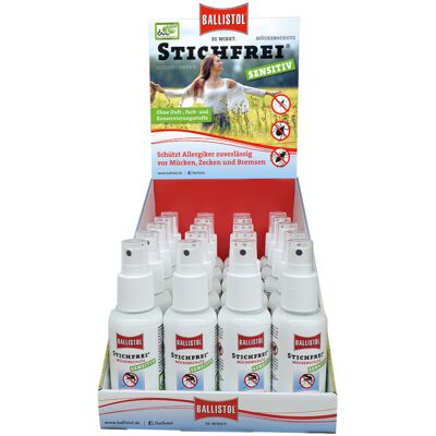 BALLISTOL Stichfrei Sensitiv Display 20xPump-Spray a 100ml (26918) BALLISTOL Stichfrei Sensitiv Display 20xPump-Spray a 100ml (26918)