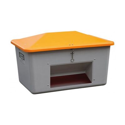 CEMO Streugutbox 1500 Liter mit Entnahme grau/orange (7438) CEMO Streugutbox 1500 Liter mit Entnahme grau/orange (7438)