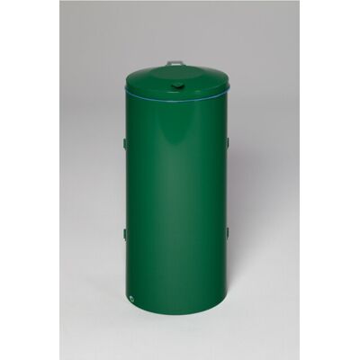 VAR Stahlmüllbehälter 120L - Doppelklappe, Grün VAR Stahlmüllbehälter 120L - Doppelklappe, Grün