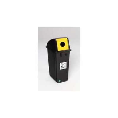 VAR KS-Wertstoffsammler schwarz/Einwurfklappe gelb 58 l (3546) VAR KS-Wertstoffsammler schwarz/Einwurfklappe gelb 58 l (3546)