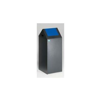 VAR Wertstoffsammelgerät WSG 55 S Korpus antik-silber Einwurfklappe enzianblau 60 l (21021) VAR Wertstoffsammelgerät WSG 55 S Korpus antik-silber Einwurfklappe enzianblau 60 l (21021)