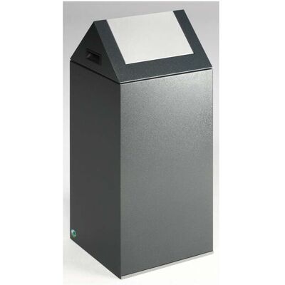 VAR Wertstoffsammelgerät WSG 55 S Korpus antik-silber Einwurfklappe silber 60 l (21022) VAR Wertstoffsammelgerät WSG 55 S Korpus antik-silber Einwurfklappe silber 60 l (21022)