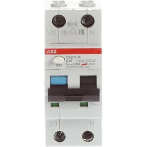 ABB Stotz S&J; FI/LS-Schalter 10kA, 1p+N DS201MA-C16/0, 03 (2CSR275180R1164) ABB Stotz S&J; FI/LS-Schalter 10kA, 1p+N DS201MA-C16/0, 03 (2CSR275180R1164)