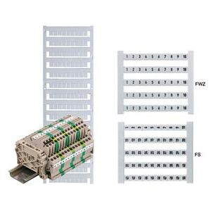 Weidmüller Modell 473460201-500 Terminalmarkörer - Verbinder, Kurze Serie, Weiß Weidmüller Modell 473460201-500 Terminalmarkörer - Verbinder, Kurze Serie, Weiß