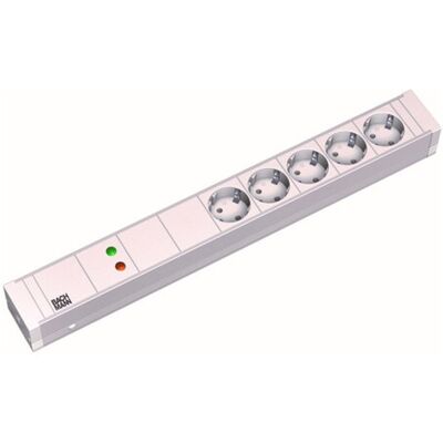 Bachmann 333.002 Steckdosenleiste - 19 Zoll, 5-fach, 1,5HE, Weiß Bachmann 333.002 Steckdosenleiste - 19 Zoll, 5-fach, 1,5HE, Weiß