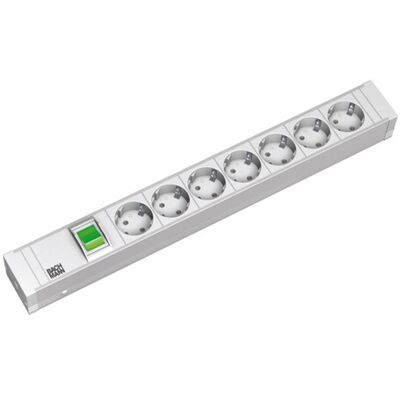Bachmann Power Distribution Unit Aluminium - 7 Outlets - 2m Kabel - 230V - Rackmontage Bachmann Power Distribution Unit Aluminium - 7 Outlets - 2m Kabel - 230V - Rackmontage