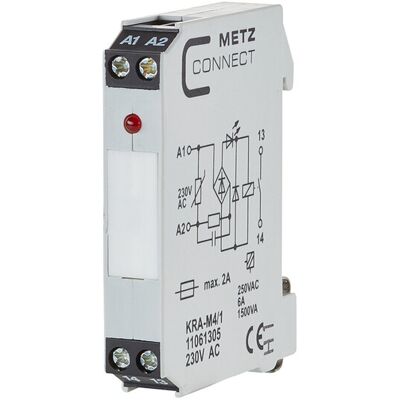 BTR NETCOM Koppelbaustein 1S KRA-M4/1 220AC ; Metz Connect (11061305) BTR NETCOM Koppelbaustein 1S KRA-M4/1 220AC ; Metz Connect (11061305)