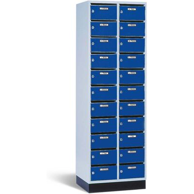 C+P Verteilerschrank Intro mit 22 Fächern, H1950xB620xT500mm Front Enzianblau Korpus Lichtgrau ; C + P Möbelsysteme (8170-211 S10000) C+P Verteilerschrank Intro mit 22 Fächern, H1950xB620xT500mm Front Enzianblau Korpus Lichtgrau ; C + P Möbelsysteme (8170-211 S10000)