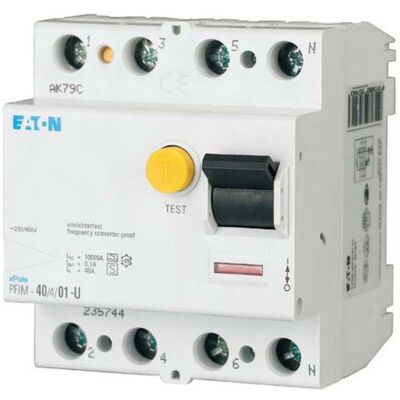 Eaton PFIM-40/4/003-G/F Fehlerstromschutzschalter - 4P 40A 0,03A 230V Eaton PFIM-40/4/003-G/F Fehlerstromschutzschalter - 4P 40A 0,03A 230V