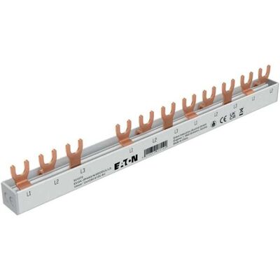 Eaton Marke 3-Phasen Sammelschiene - 4+8 Anschlussstellen Eaton Marke 3-Phasen Sammelschiene - 4+8 Anschlussstellen