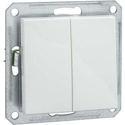 Schneider Electric 361664 - Doppelwechselschalter - Weiß - IP20 - 16A Schneider Electric 361664 - Doppelwechselschalter - Weiß - IP20 - 16A