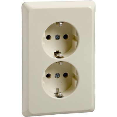 Elso 515400 Perlweiß Doppelsteckdose - Elektrisch Anschluss Elso 515400 Perlweiß Doppelsteckdose - Elektrisch Anschluss