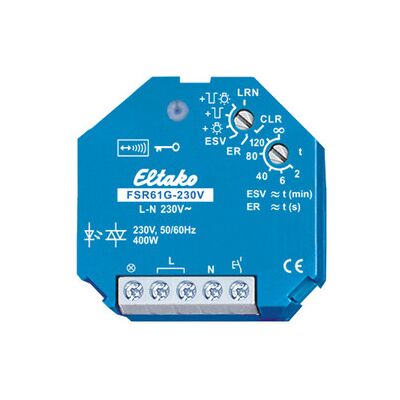 Eltako FSR61G-230V Drahtloser Schalter - 1 Kanal, Max 400W Eltako FSR61G-230V Drahtloser Schalter - 1 Kanal, Max 400W