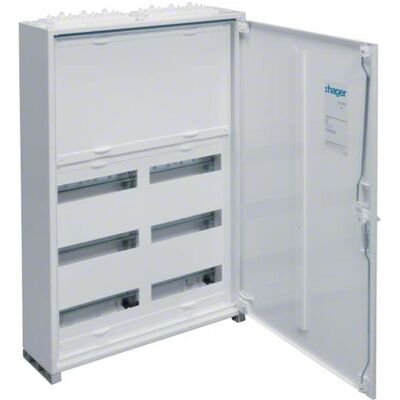 Hager FWB52N Verteilerschrank - 72 Fächer, Aufputz, IP44 Hager FWB52N Verteilerschrank - 72 Fächer, Aufputz, IP44