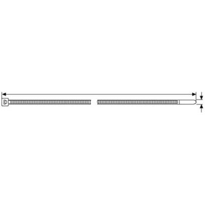 HellermannTyton UB250C-N-PA66-NA-C1 Kabelbinder - 245mm, 4.6mm, Transparent HellermannTyton UB250C-N-PA66-NA-C1 Kabelbinder - 245mm, 4.6mm, Transparent