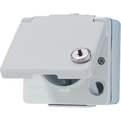 Jung 620WSL Schuko Steckdose mit Sicherheitsschloss Jung 620WSL Schuko Steckdose mit Sicherheitsschloss