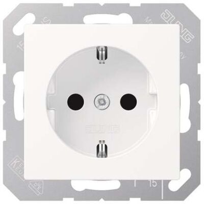 Jung SCHUKO Steckdose A1520BFWWM schneeweiss) Jung SCHUKO Steckdose A1520BFWWM schneeweiss)