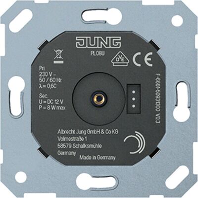 Jung Netzteil PL 08 U - DC 12V 10,5W für Plug & Light Jung Netzteil PL 08 U - DC 12V 10,5W für Plug & Light