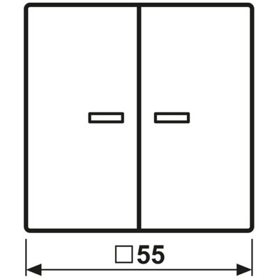 Jung A102KO5WW Weiß 2-Gang Wippe - Interruttore Jung A102KO5WW Weiß 2-Gang Wippe - Interruttore