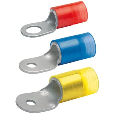 Klauke 652/8 Quetschkabelschuh 10qmm isoliert aus Kupfer verzinnt mit Querschnitt 10mm² und Lochdurchmesser Ø8,2mm für Verbinden von Kabeln, 6528) Klauke 652/8 Quetschkabelschuh 10qmm isoliert aus Kupfer verzinnt mit Querschnitt 10mm² und Lochdurchmesser Ø8,2mm für Verbinden von Kabeln, 6528)