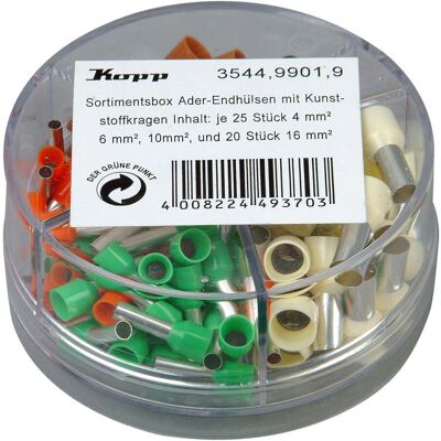 Kopp Aderendhülsen Sortimentsbox 4-16mm² 90-teilig (354499019) Kopp Aderendhülsen Sortimentsbox 4-16mm² 90-teilig (354499019)