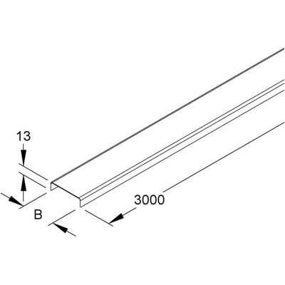 Niedax Kabelrinnendeckel RD 50) Niedax Kabelrinnendeckel RD 50)