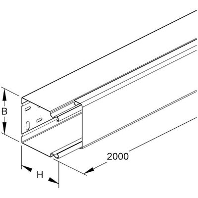 Niedax LFK-Kanal Unterteil + Deckel LLK 80.080) Niedax LFK-Kanal Unterteil + Deckel LLK 80.080)