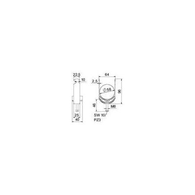 OBO Bettermann Aluminium Kabelklemme - 58mm - Kabelbefestigung OBO Bettermann Aluminium Kabelklemme - 58mm - Kabelbefestigung