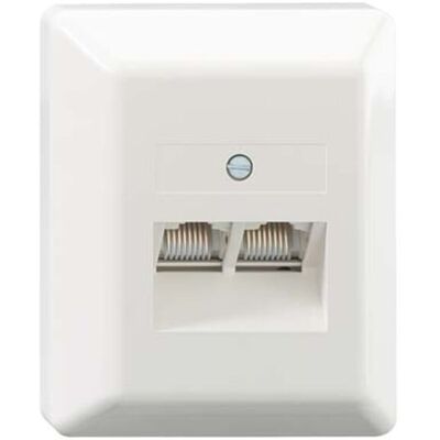 Rutenbeck UAE 2x8(8) Ap rw Netzwerkdose - Netzwerkdose Rutenbeck UAE 2x8(8) Ap rw Netzwerkdose - Netzwerkdose