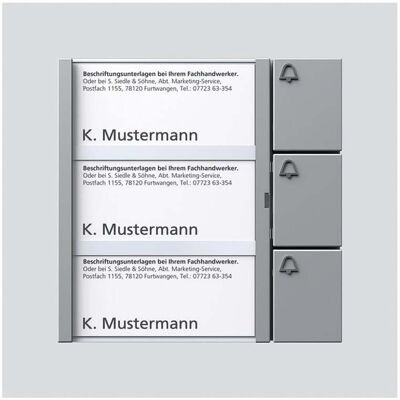 Siedle&Söhne; Bus-Tasten-Modul si/met BTM 650-03 SM (200035739-00) Siedle&Söhne; Bus-Tasten-Modul si/met BTM 650-03 SM (200035739-00)