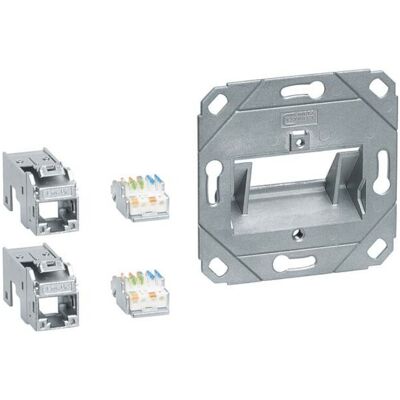 Tehalit RJ45 Cat6A Modul - Wandmontage, Weiß - Netzmodul Tehalit RJ45 Cat6A Modul - Wandmontage, Weiß - Netzmodul