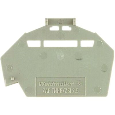 Weidmüller ZAP TNHE/ZSI2.5 - Abschlussplatte - Beige - 25 Stück Weidmüller ZAP TNHE/ZSI2.5 - Abschlussplatte - Beige - 25 Stück