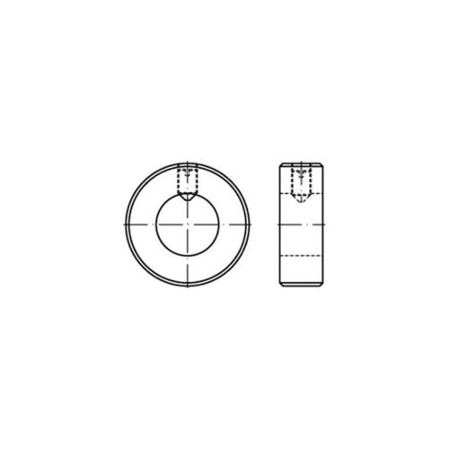 DIN 705 Stellringe, leichte Reihe, mit Gewindestift Stahl A 28 S ; Industrial Quality Supplies (007050010280000)