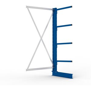 Meta Kragarmregal Anbau IPE120 einseitig 2000 x 1000 x 600 mm Enzianblau + 4 Armen je Ständer (74949) Meta Kragarmregal Anbau IPE120 einseitig 2000 x 1000 x 600 mm Enzianblau + 4 Armen je Ständer (74949)