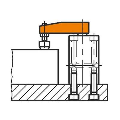 AMF Spanneisen DIN 6316 einfach gekröpft Nut 26 mm Länge 250 mm (71118) AMF Spanneisen DIN 6316 einfach gekröpft Nut 26 mm Länge 250 mm (71118)