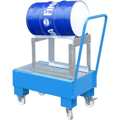 EUROKRAFTpro Stahl-Absaugwanne - 60L, Gitter, Blau RAL 5012 EUROKRAFTpro Stahl-Absaugwanne - 60L, Gitter, Blau RAL 5012