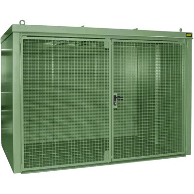 Bauer Südlohn Gasflaschen-Container GFC-B M5, lackiert, Resedagrün (4477-35-0000-6011) Bauer Südlohn Gasflaschen-Container GFC-B M5, lackiert, Resedagrün (4477-35-0000-6011)
