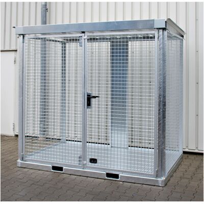 Eurokraft Pro Gasflaschencontainer - Belüftet, Schloss, 60 Flaschen Eurokraft Pro Gasflaschencontainer - Belüftet, Schloss, 60 Flaschen